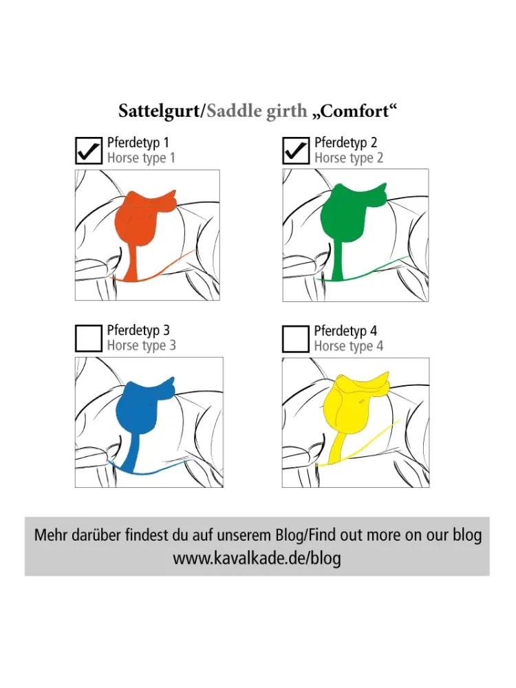 Sadulavöö Comfort Elastic Oiled Leather Kavalkade