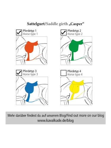 Sadulavöö Soft Leather Casper Elastic Kavalkade