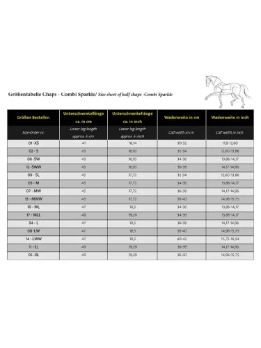 Säärised Combi Sparkle Kavalkade